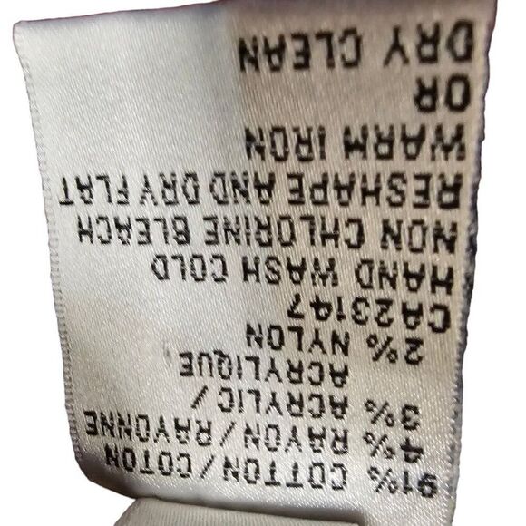 Vintage 90s Talbots Sweater Womens Size M Red Moose Holiday Fair Isle Mock Neck - Picture 9 of 9